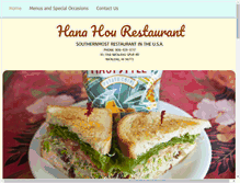 Tablet Screenshot of hanahourestaurant.com